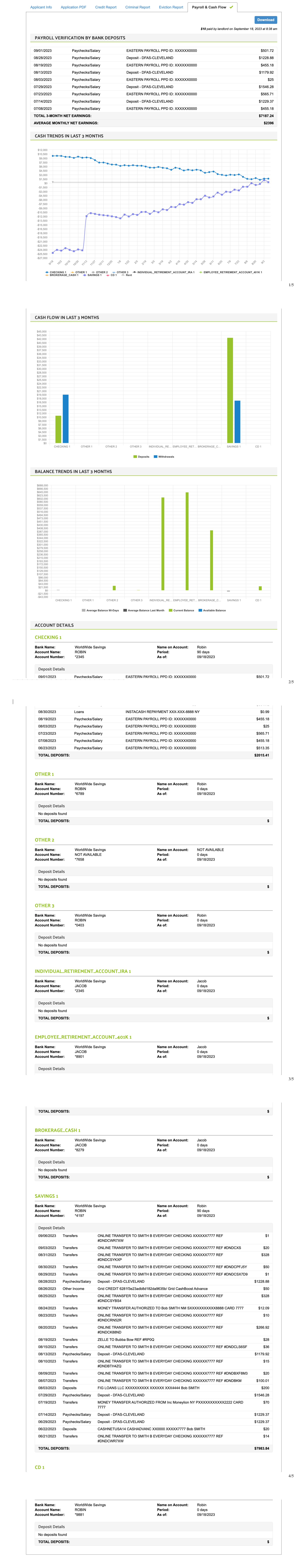 Sample Financial Report